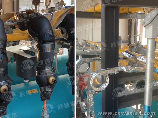 LNG液化天然气贮存罐地基和管道电伴热系统