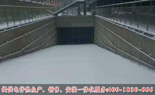 电伴热带坡道融雪化冰图