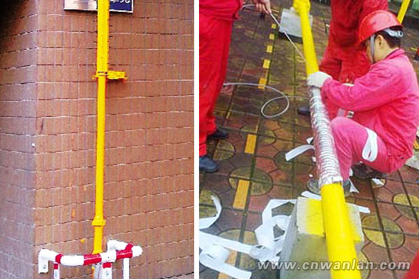 自限温电伴热带小区天然气管道防冻保温